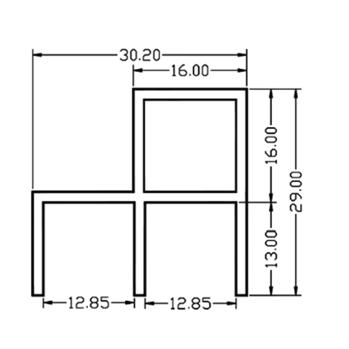 Perfil Guia Superior Para Puertas Corredizas. Anodizado. 3 Mts. - Image 7