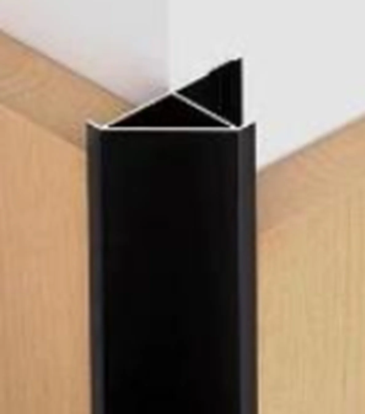 Perfil Remate Esquina Recto 45° Laminas De 5Mm Bambú WPC PVC 3M Long Negro - Image 4