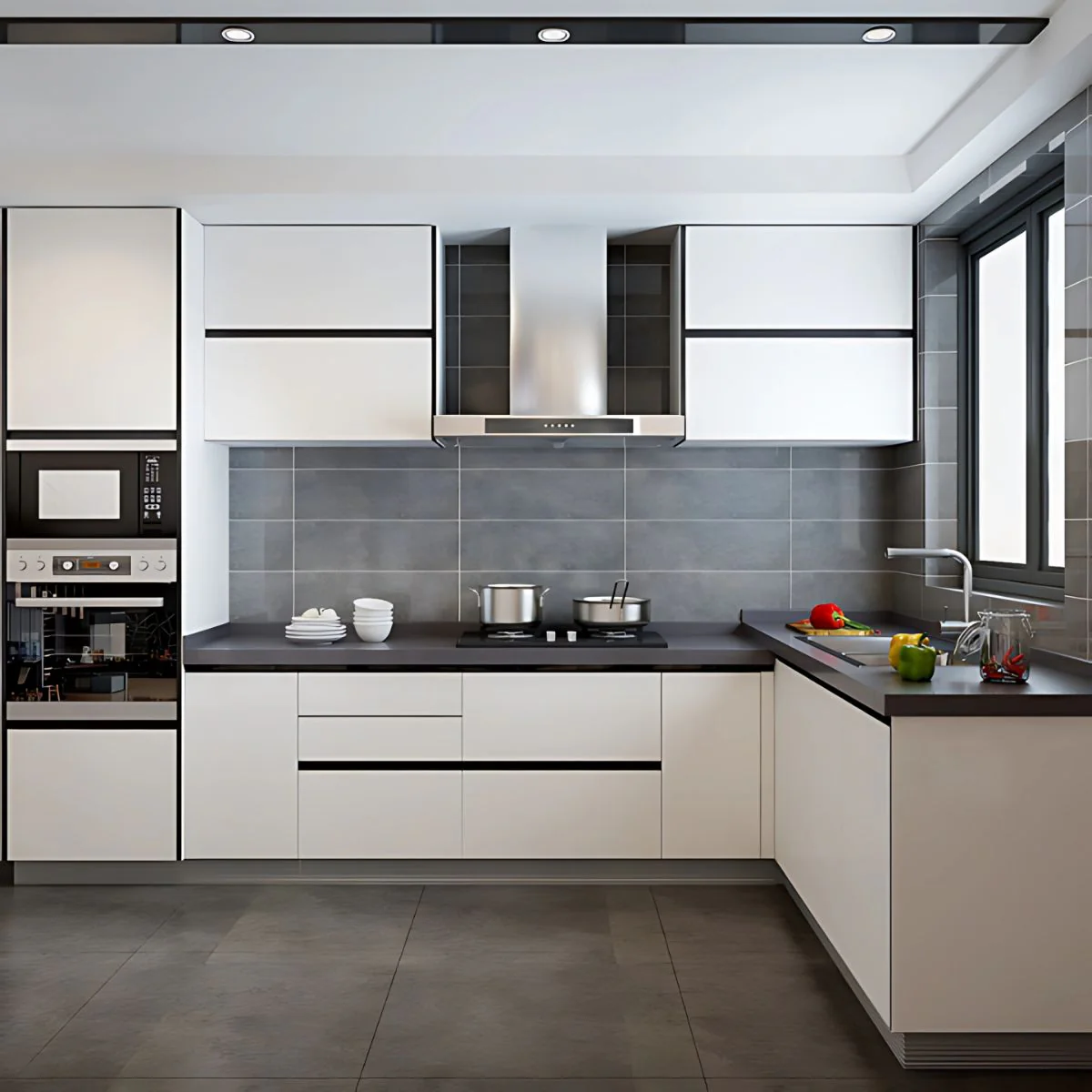 Perfil Superior Tipo Gola Para Muebles Modulares Cocina. (3 Metros) Negro Mate Para Gabinetes Sin Tiradores. Ideal Para Cocina. - Image 4