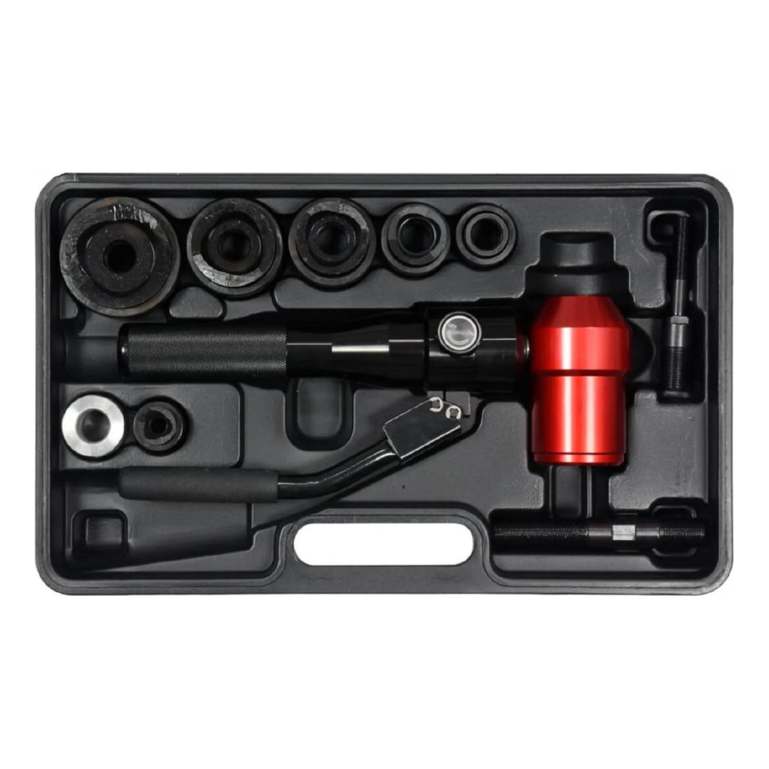 Perforador Hidráulico De Láminas De Metal. Sacabocados Knockout Punch 22-60Mm. Conjunto Para Cortar Agujeros Redondos En Chapa Metálica.