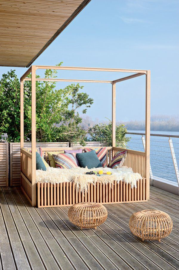 Pergola WPC Tubo Cuadrado 4" Grande Acabado Madera Abedul Exteriores 100X100x2900mm - Image 2