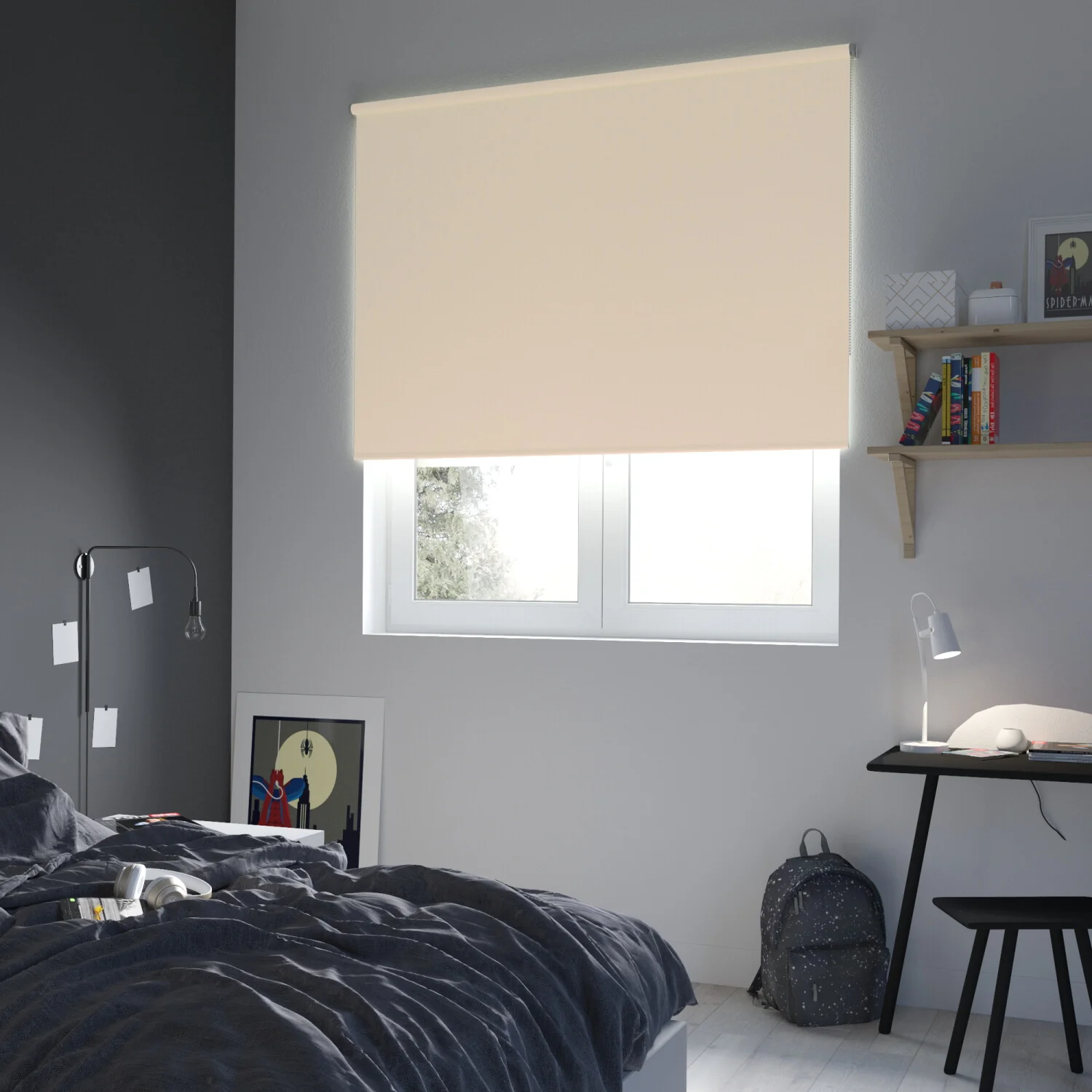 Persiana Blackout Roller Belem Beige Trench - Image 8