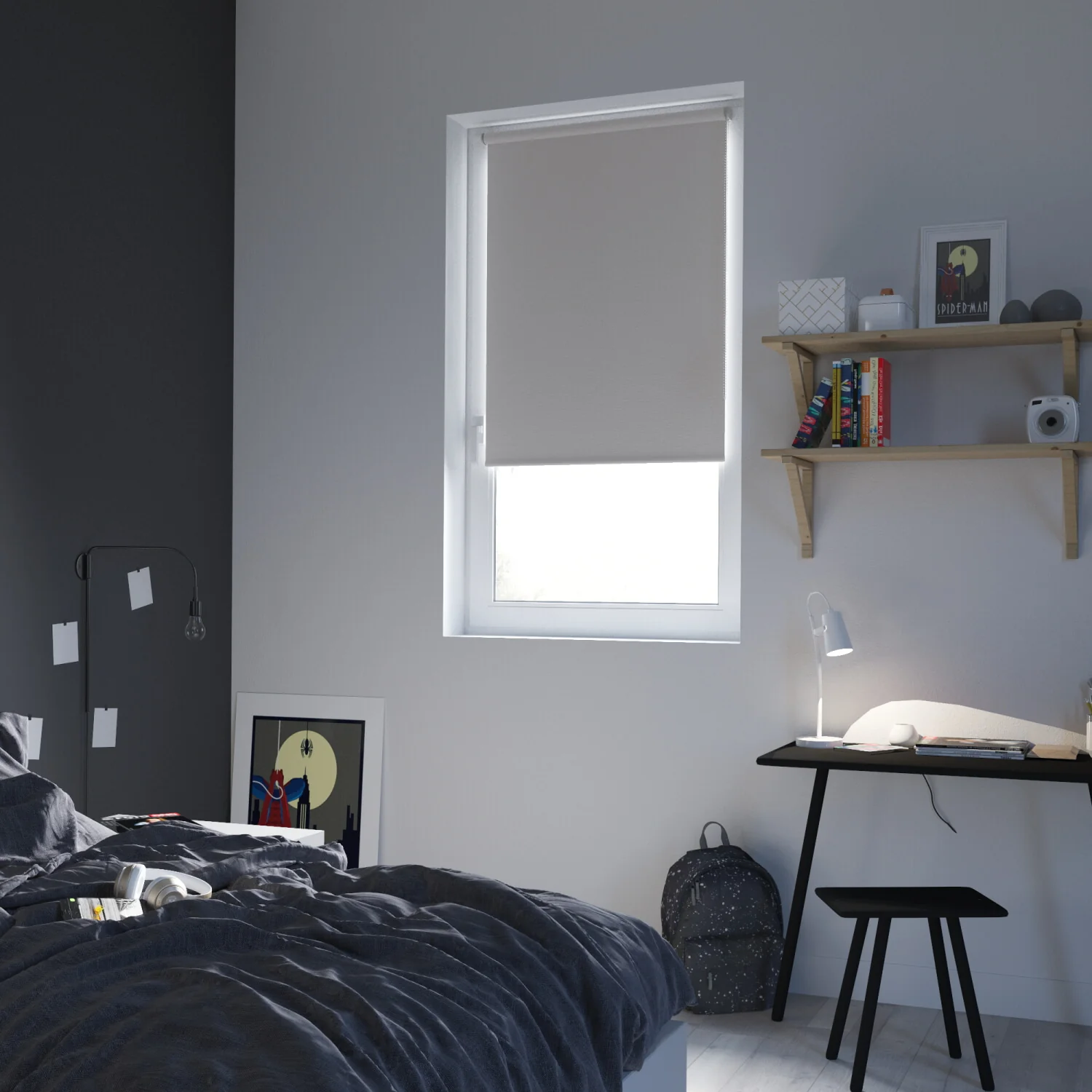Persiana Blackout Roller Belem Gris Granito - Image 4
