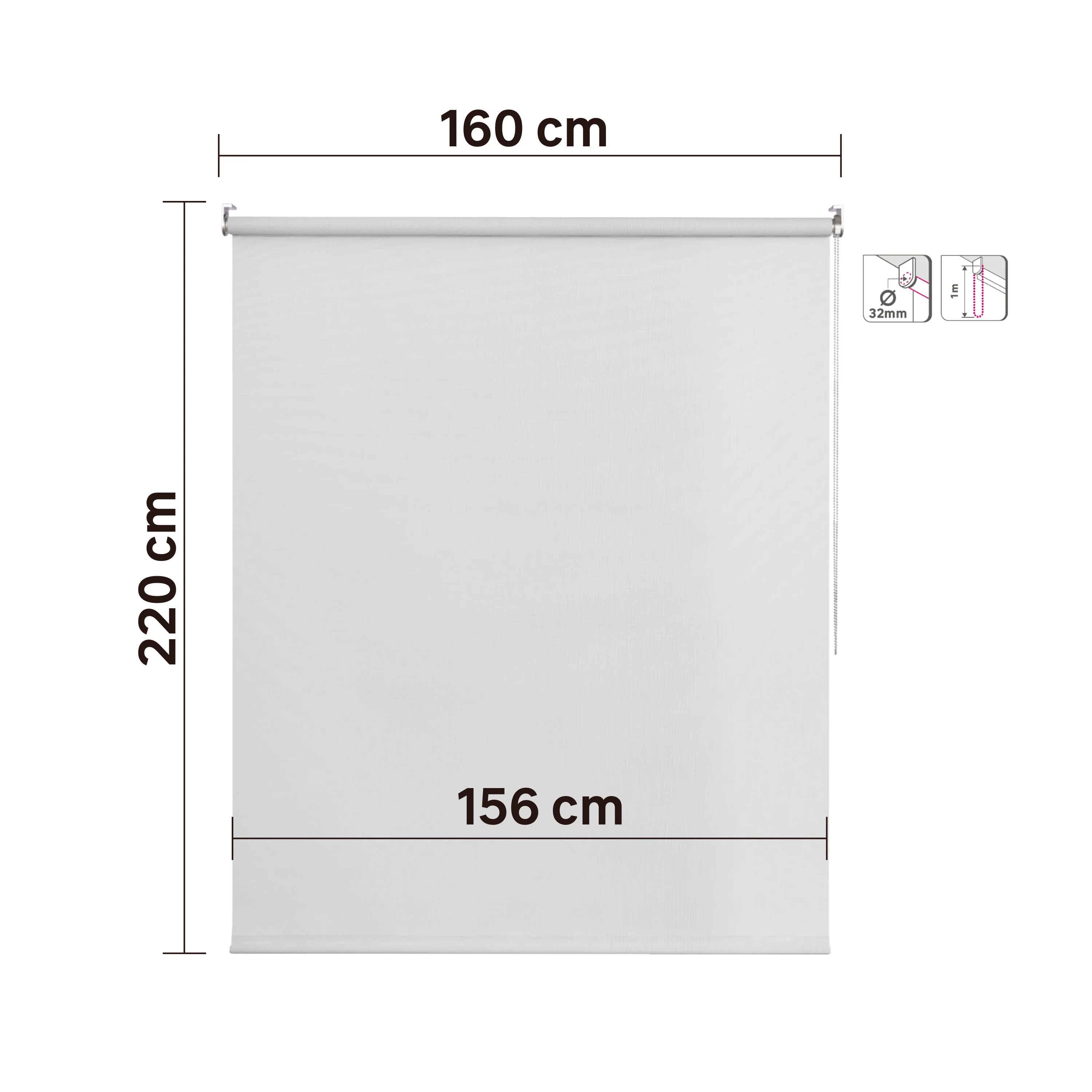 Persianas Roller Semi Blackout Sun Screen BLANCO SLOOP INSPIRE Semi Transparente Deja Pasar Algo De Luz - Image 9