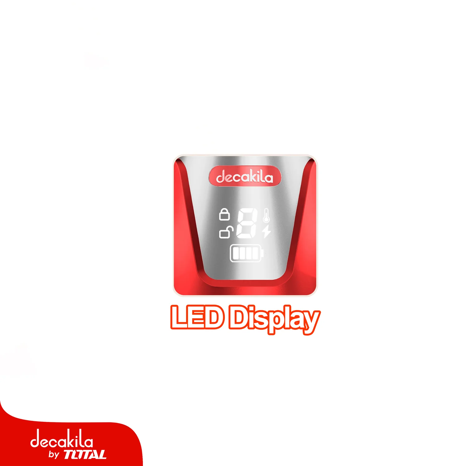 Picador De Alimentos Inalámbrico Rojo De 2L Con Bowl De Vidrio Y Cuchillas De Acero Inoxidable.  Incluye Batería + Cargador. - Image 3