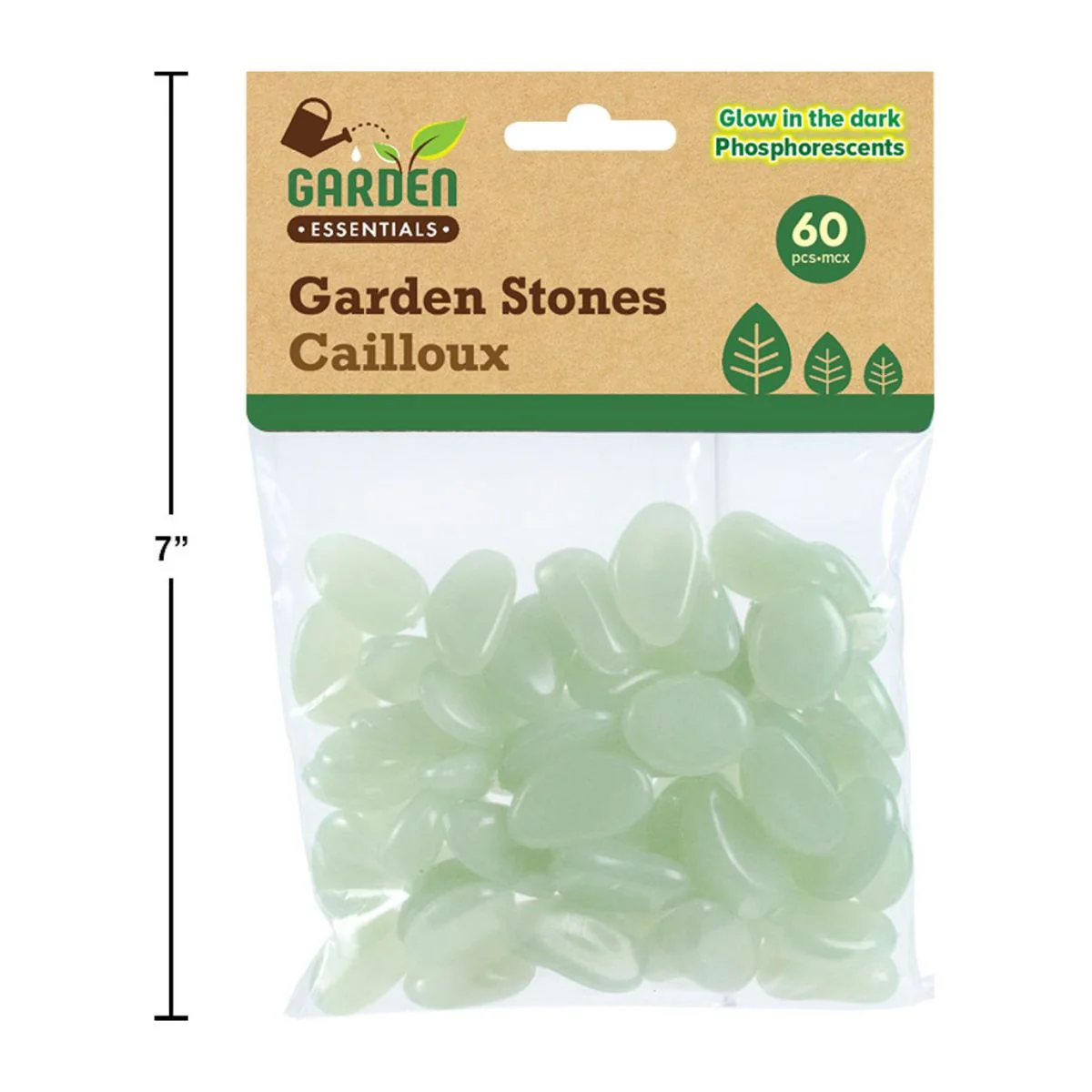 Piedras Que Brillan En La Oscuridad Para Jardin 60 Pzas - Image 2