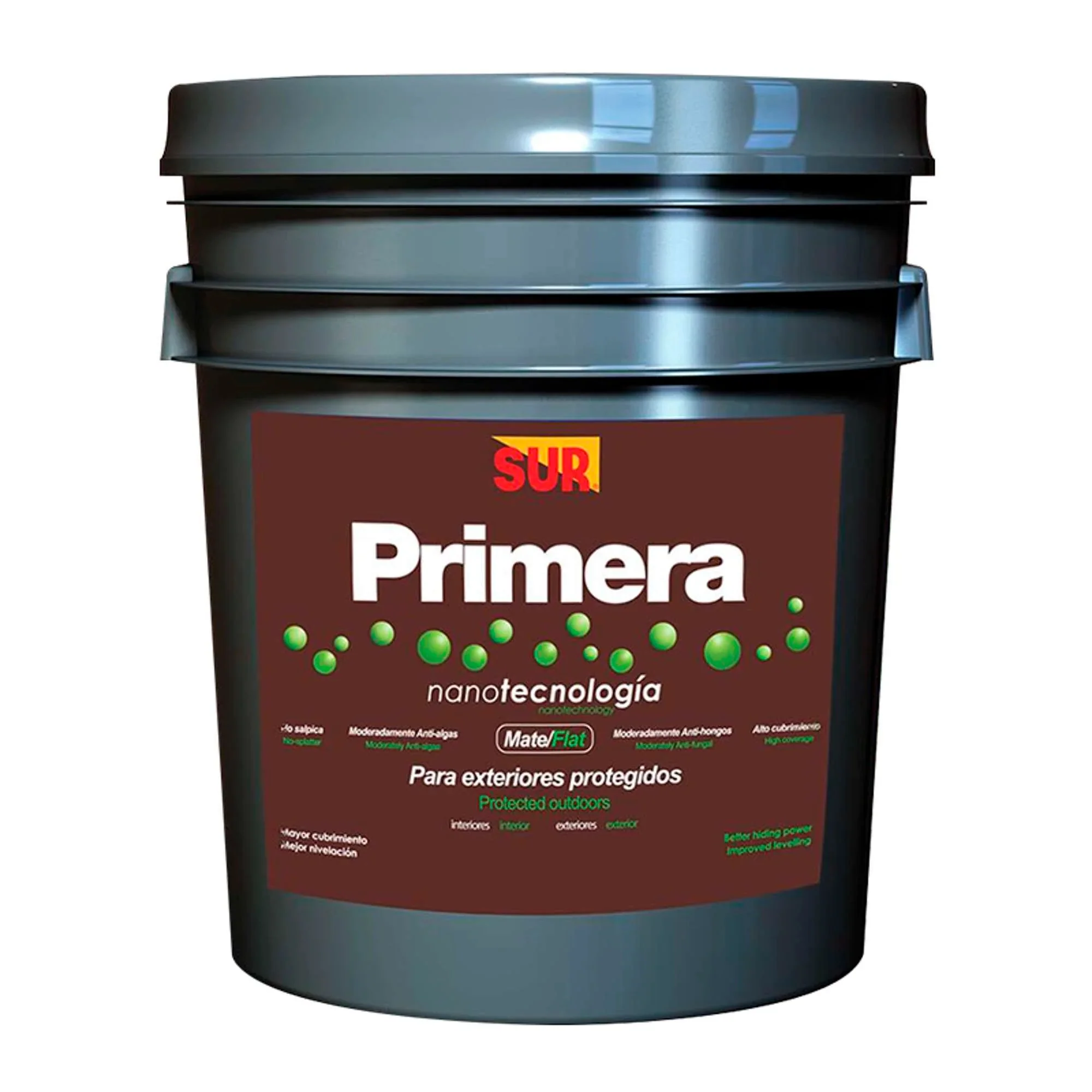 Pintura Acrílica Látex Sur Primera Color Blanco 5 Galones