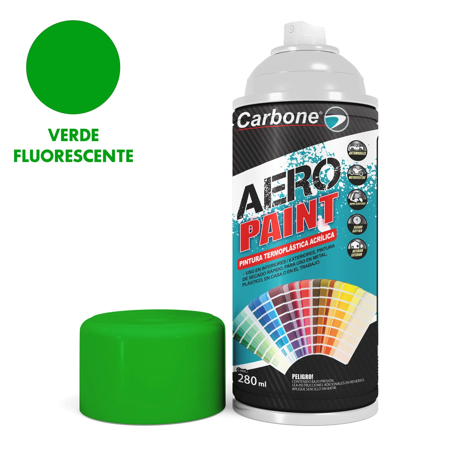 Pintura Aerosol En Spray Fluorescente 280Ml. Interiores Y Exteriores Alta Calidad - Image 5