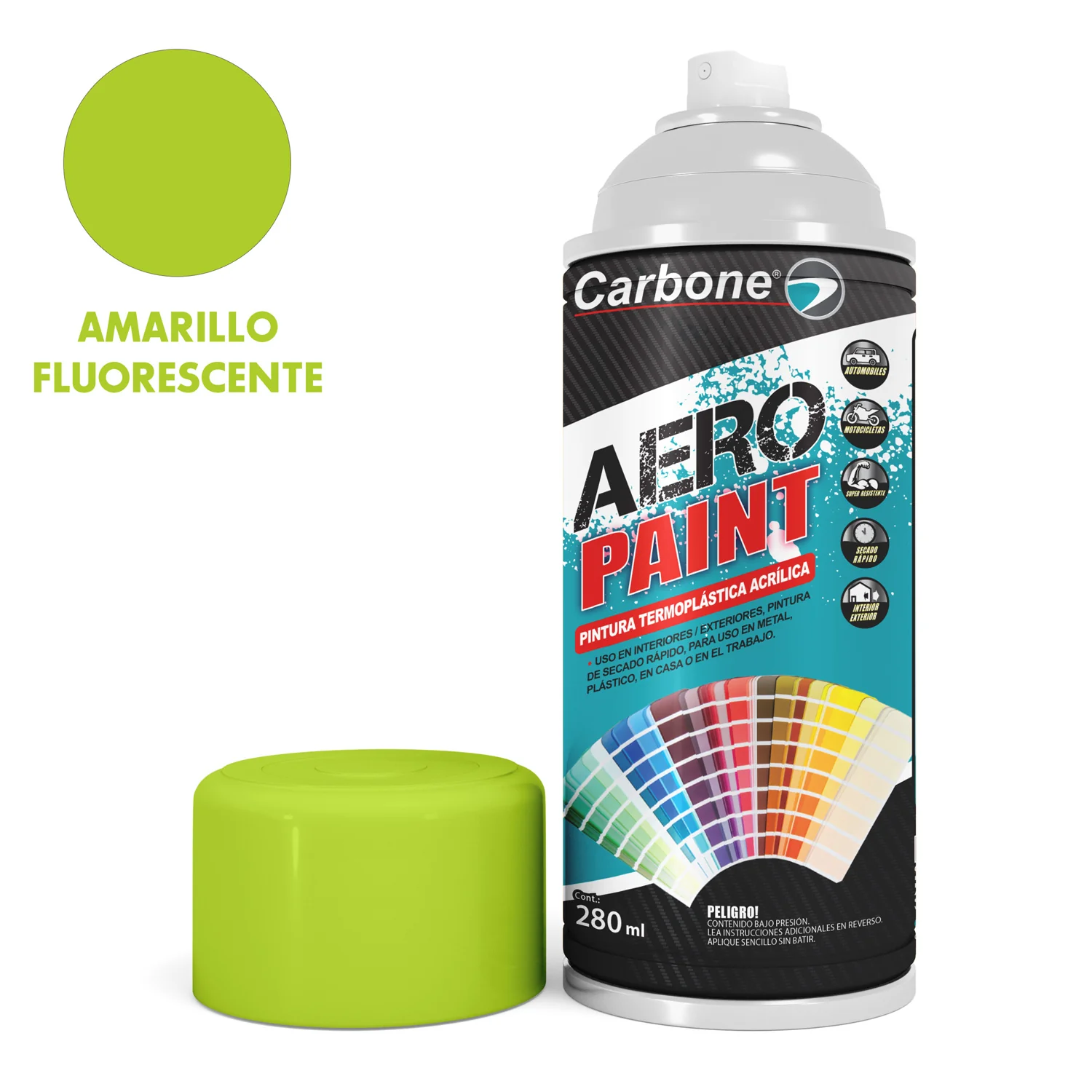 Pintura Aerosol En Spray Fluorescente 280Ml. Interiores Y Exteriores Alta Calidad - Image 6
