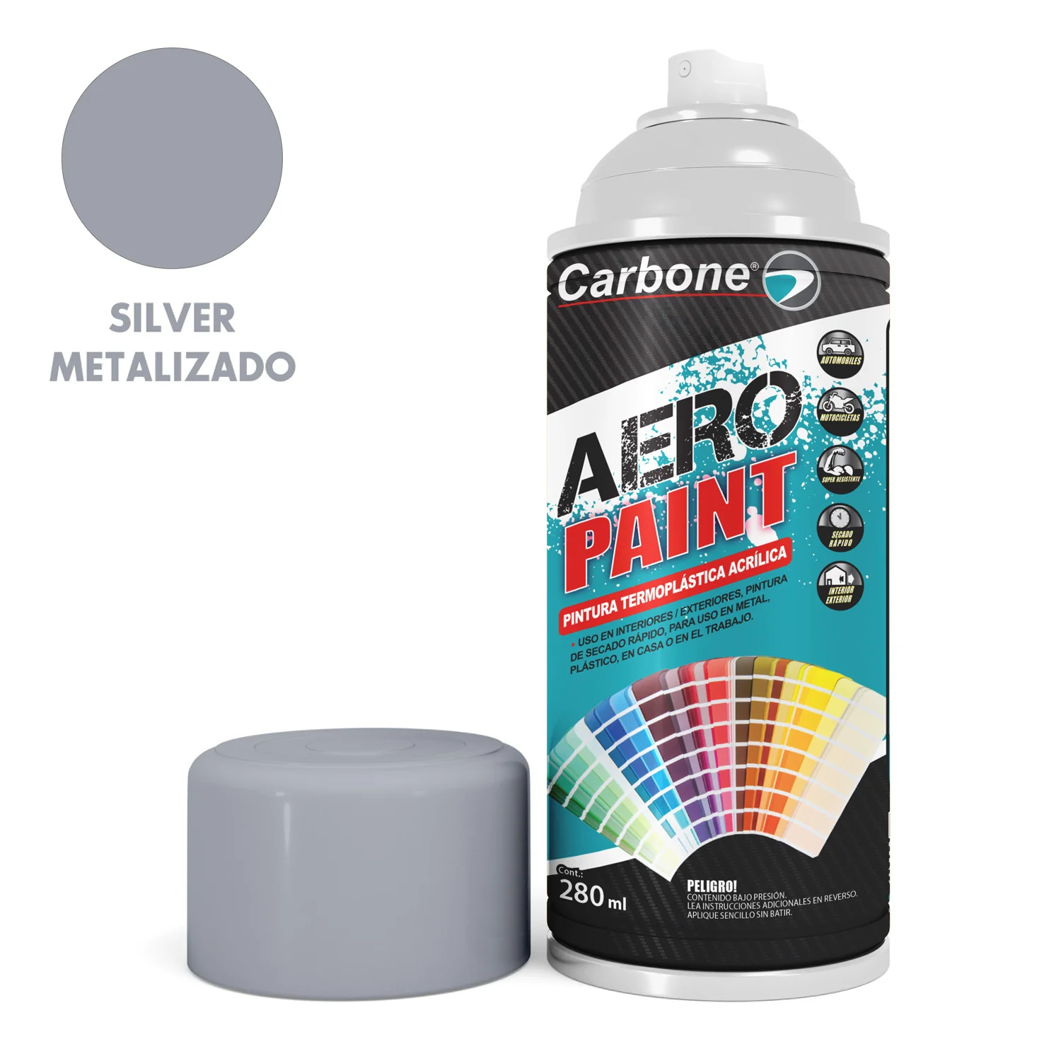 Pintura Aerosol En Spray Metalizado 280 Ml. Interiores Y Exteriores Alta Calidad - Image 6