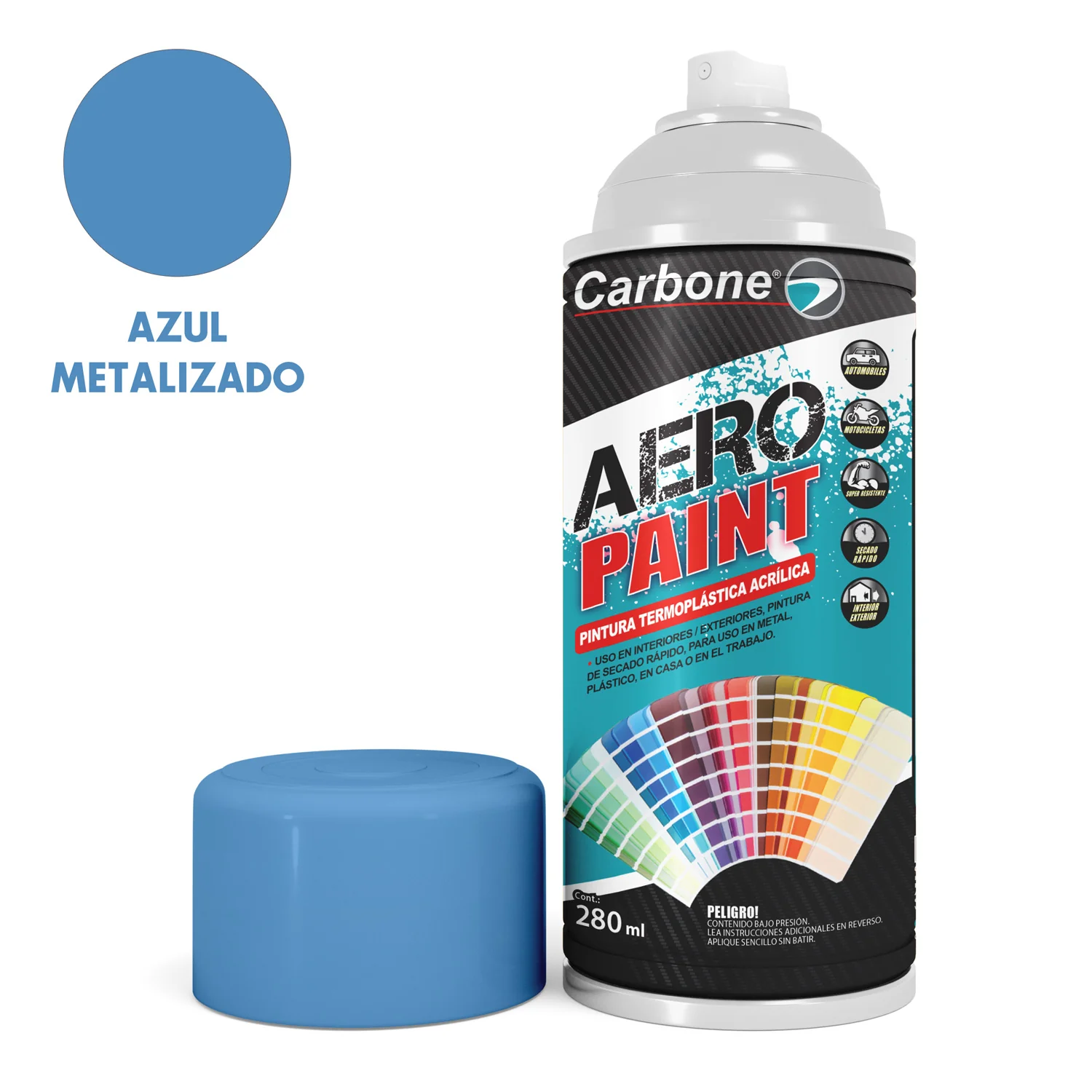 Pintura Aerosol En Spray Metalizado 280 Ml. Interiores Y Exteriores Alta Calidad - Image 7