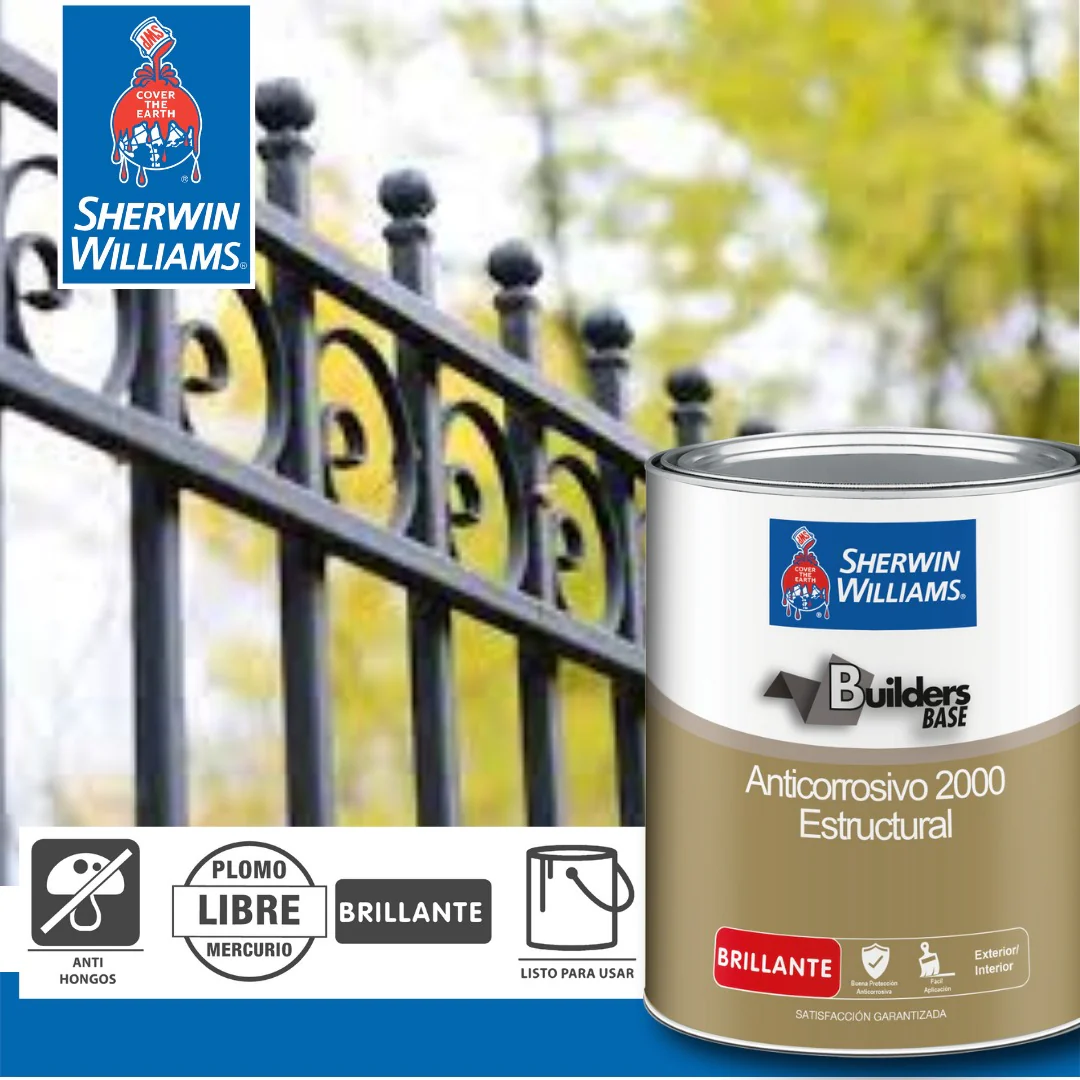 Pintura Anticorrosiva Brillante Color Rojo, 1 Galón. Sherwin Williams - Image 3