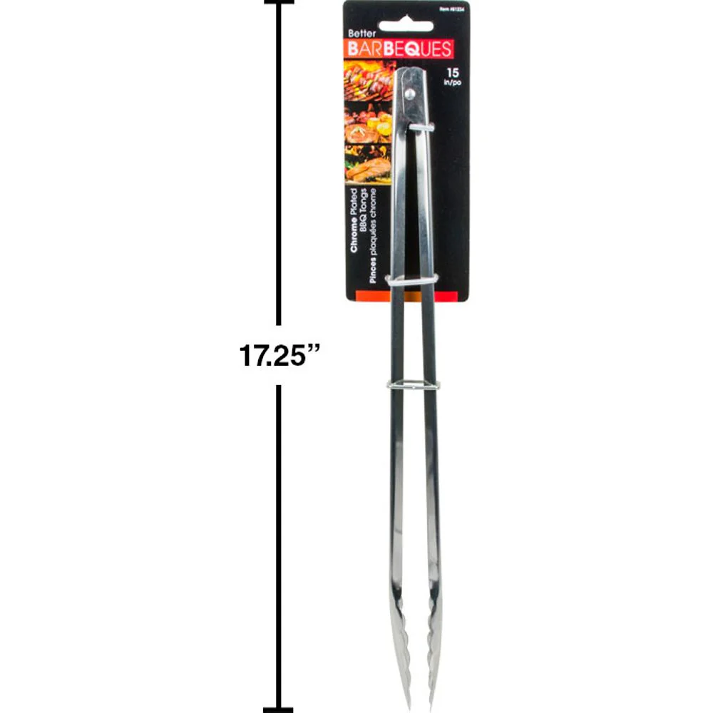 Pinza BBQ Cromada De 15 " - Image 2