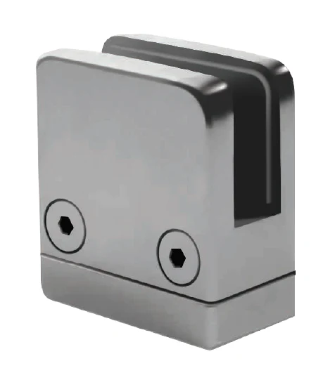 Pinza Cuadrada Para Vidrio De (8-10)Mm. No Requiere Perforacion.