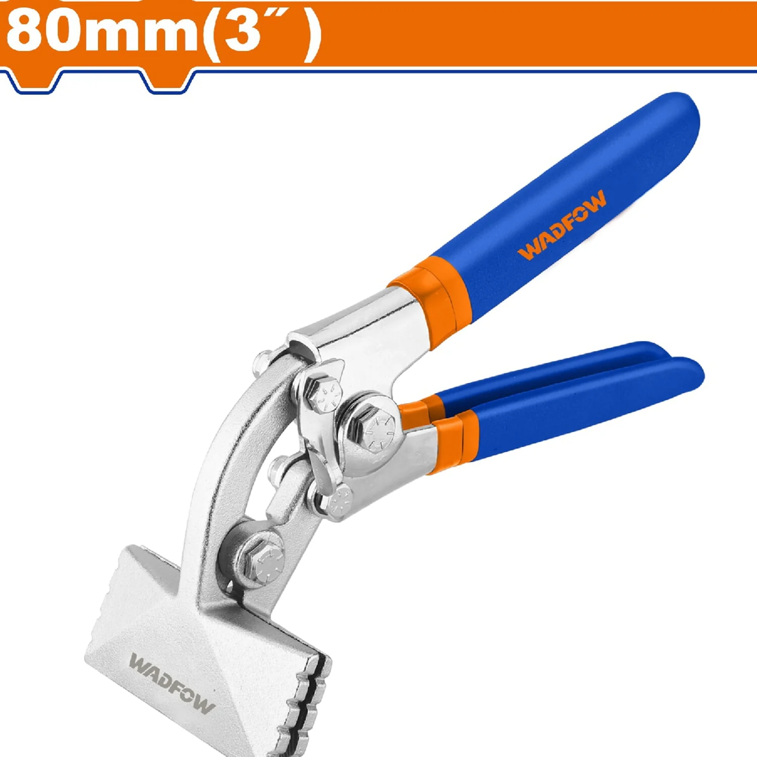 Pinza Dobladora De Láminas De Metal 3" Long.210Mm. Mandíbula Curva. Mango Suave. - Image 2