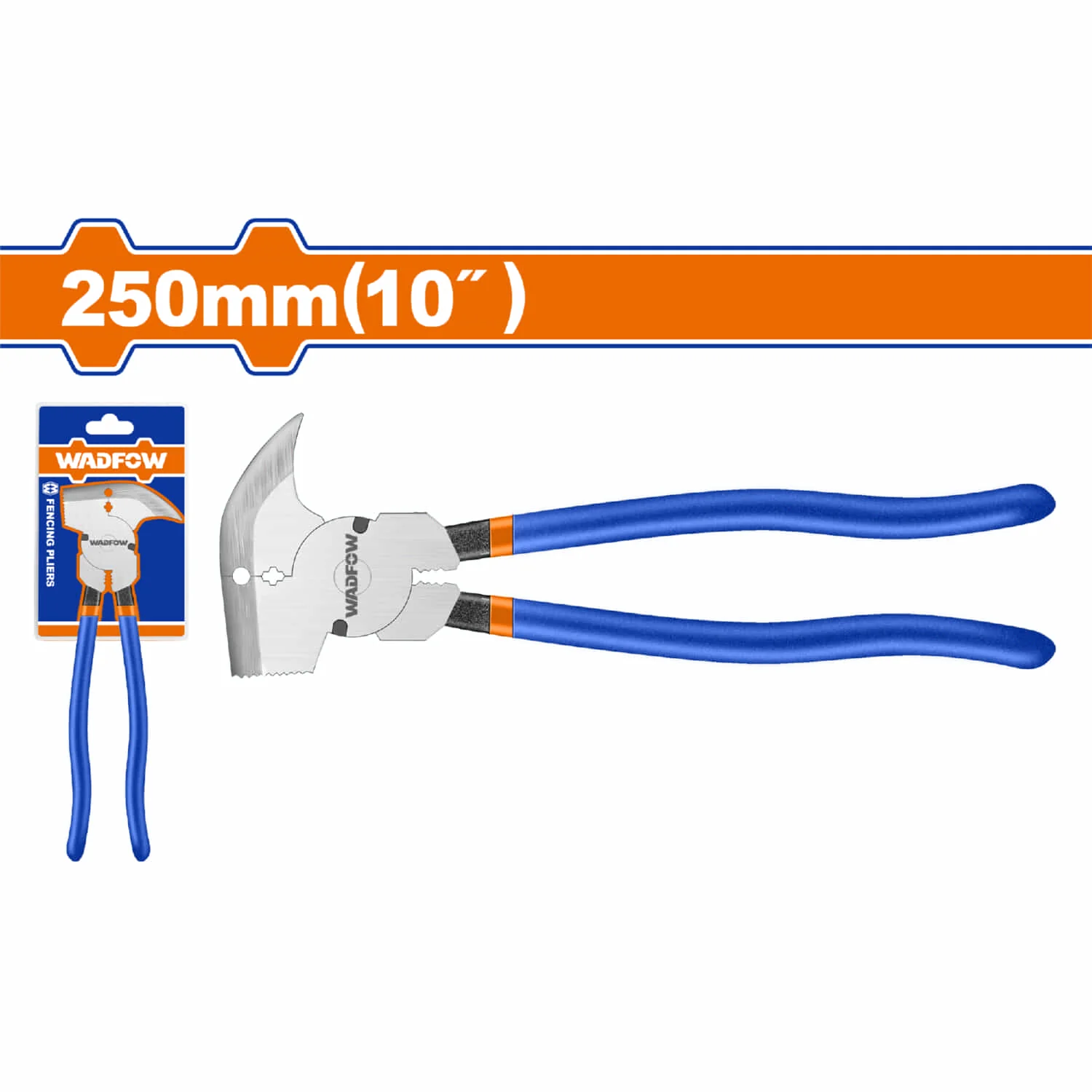 Pinza Para Cercas De Puas O Malla 10" Acabado Negro Y Pulido. Mango Cómodo. Alicate Para Cerca. Alambre De Pua