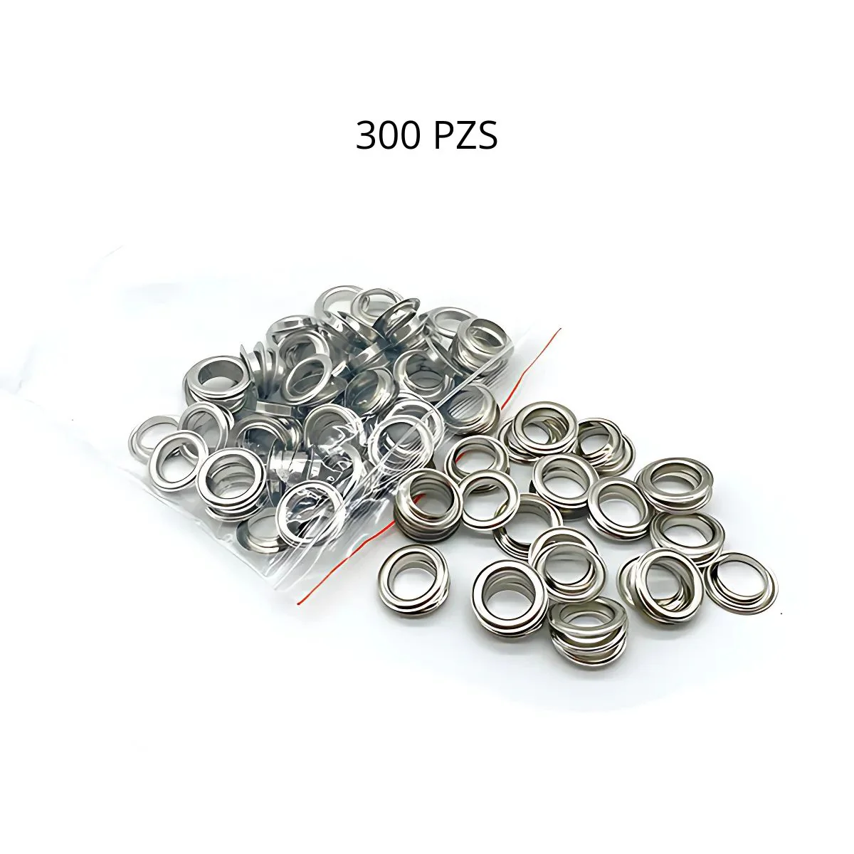 Pinza Ponchadora Para Colocación De Ojales Metálicos. Kit Set Para Colocar Orificios Aros Con Pinza Manual Y 300 Piezas De 10 Mm Para Tela, Lonas Y Cuero. - Image 5