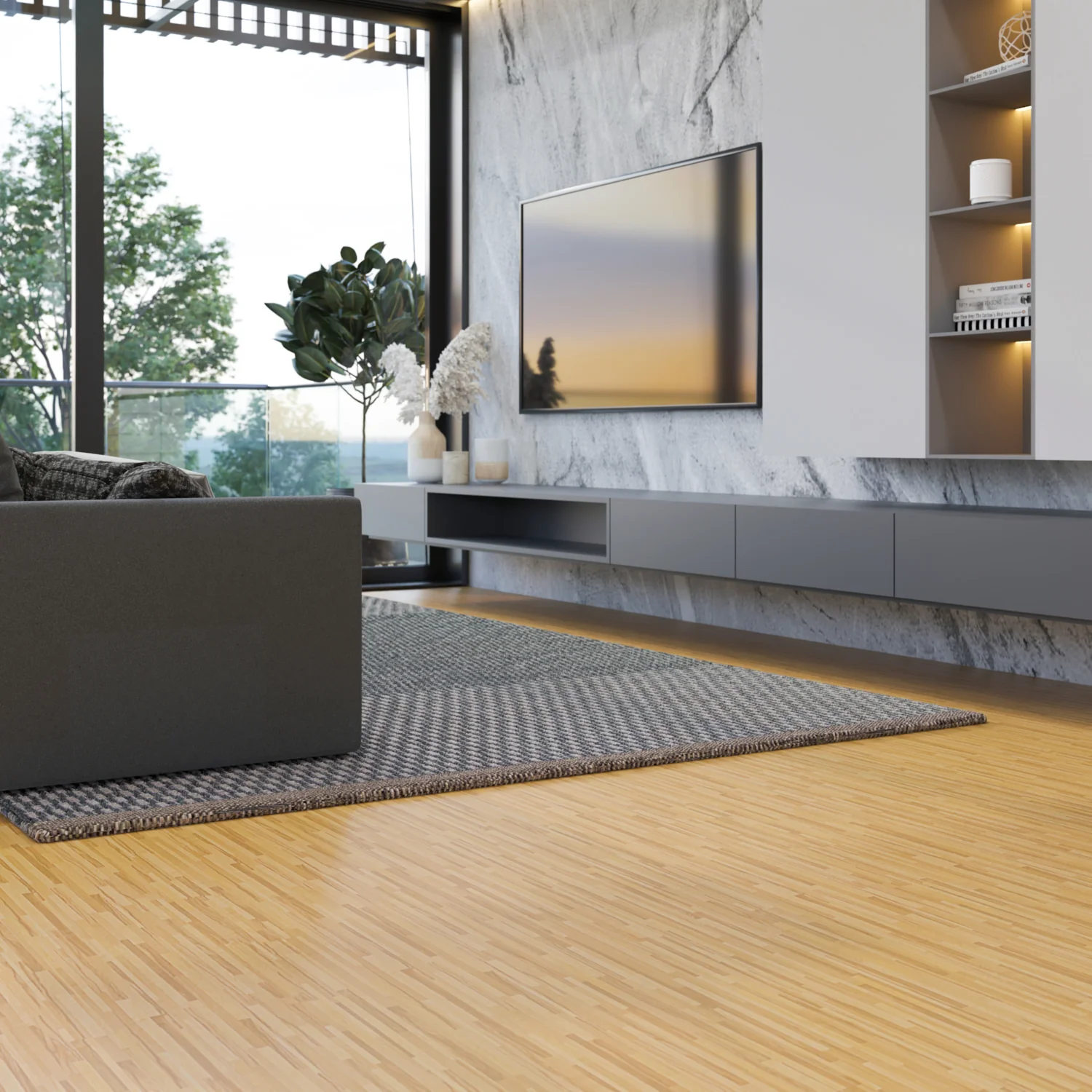 Piso SPC Bambú 1220 X 180 X 5.5 Mm Con IXPE 10 Pc. Pack 2.2 M2 - Image 3