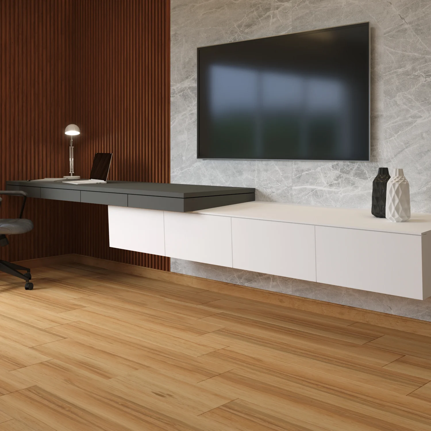 Piso SPC Roble 1220 X 180 X 5.5 Mm Con IXPE 10 Pc. Pack 2.2 M2 - Image 3