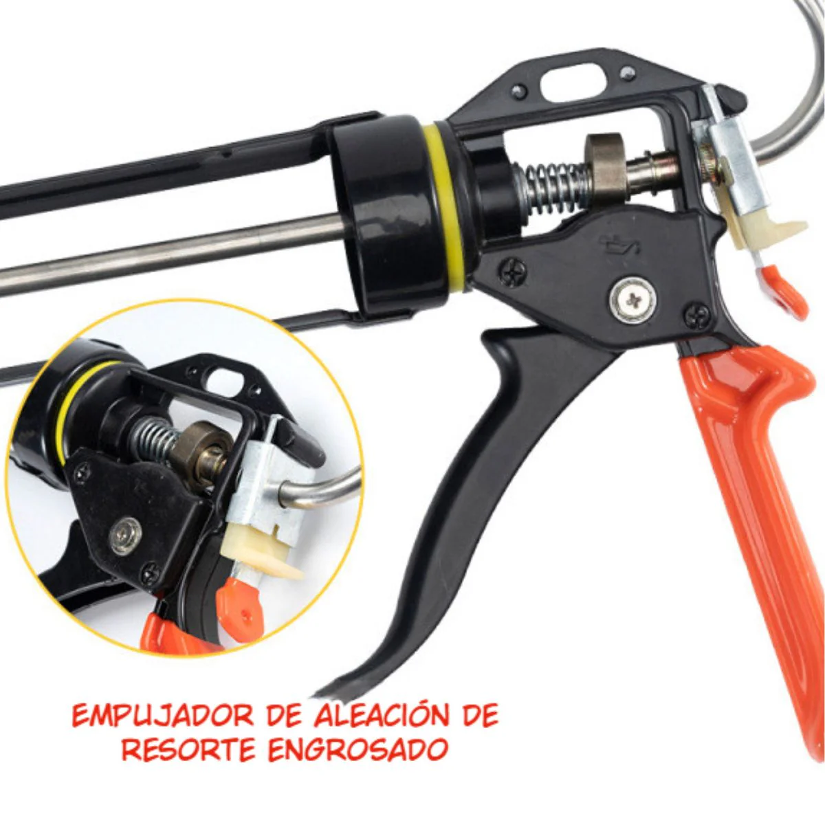 Pistola De Calafateo Para Higth Tack Silicona. Aplicador De Cartuchos De Adhesivo Y Selladores. Calafateadora. Ahorra Esfuerzo 18:1 (9 Axis Con Balinera) - Image 2