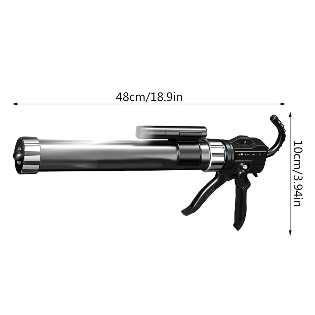 Pistola De Calafateo Profesional Con Linterna Incorporada Para Silicona. Aplicador De Cartuchos, Adhesivos, Salchichas Y Selladores. Calafateadora. 19 Axis Luxury (Set De 48 Piezas) - Image 5