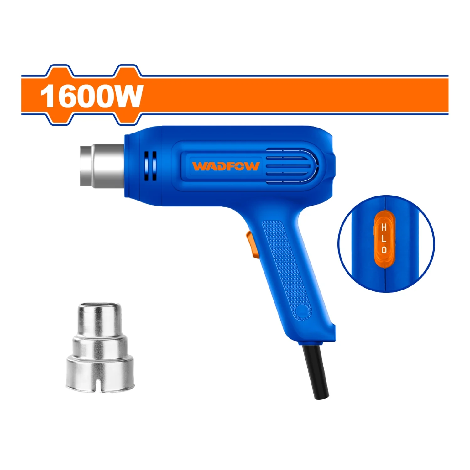 Pistola De Calor 1600W Temp 400°C 500°C. Flujo De Aire: 250 480 L Min. Incluye: Boquilla Aire Caliente - Image 2