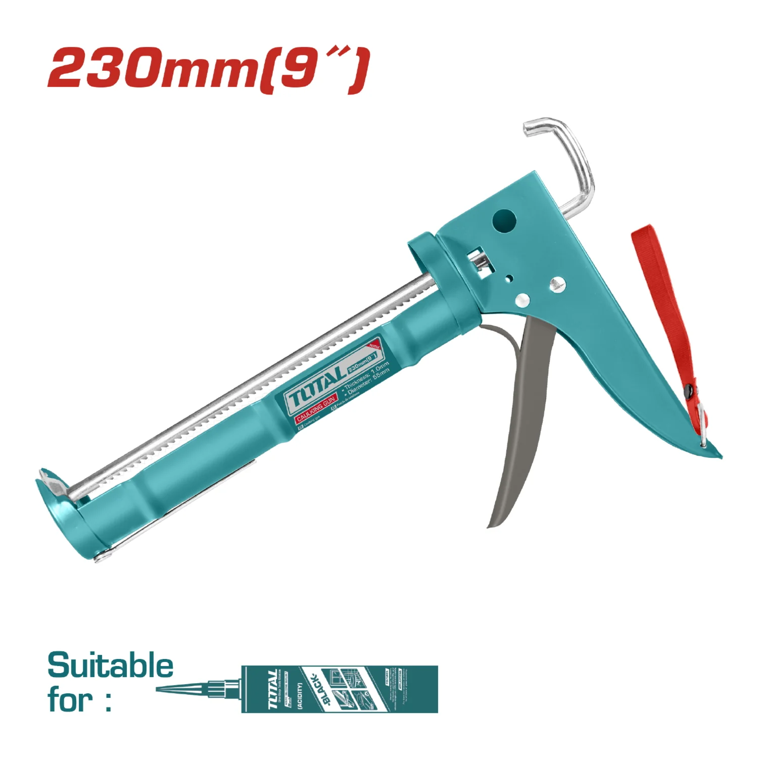 Pistola De Silicón De 9" Calafateadora Solida - Image 2