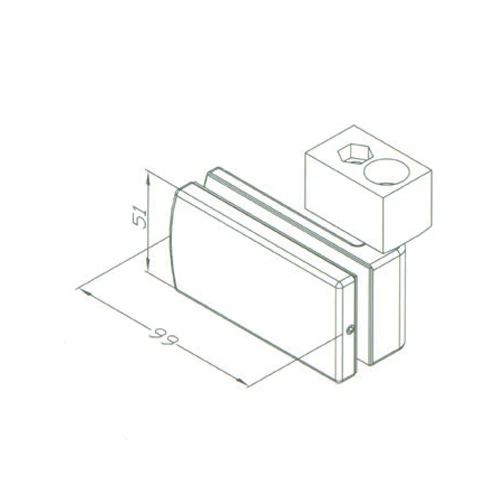 Pivote Techo Sistema Plegable. Satinado Para Vidrios 10-12 Mm - Image 2