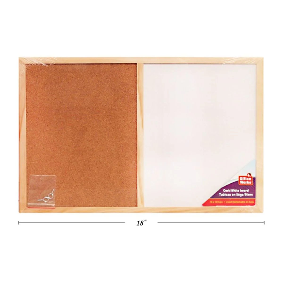 Pizarra Blanca / Corcho De 18 X 12 " - Image 4