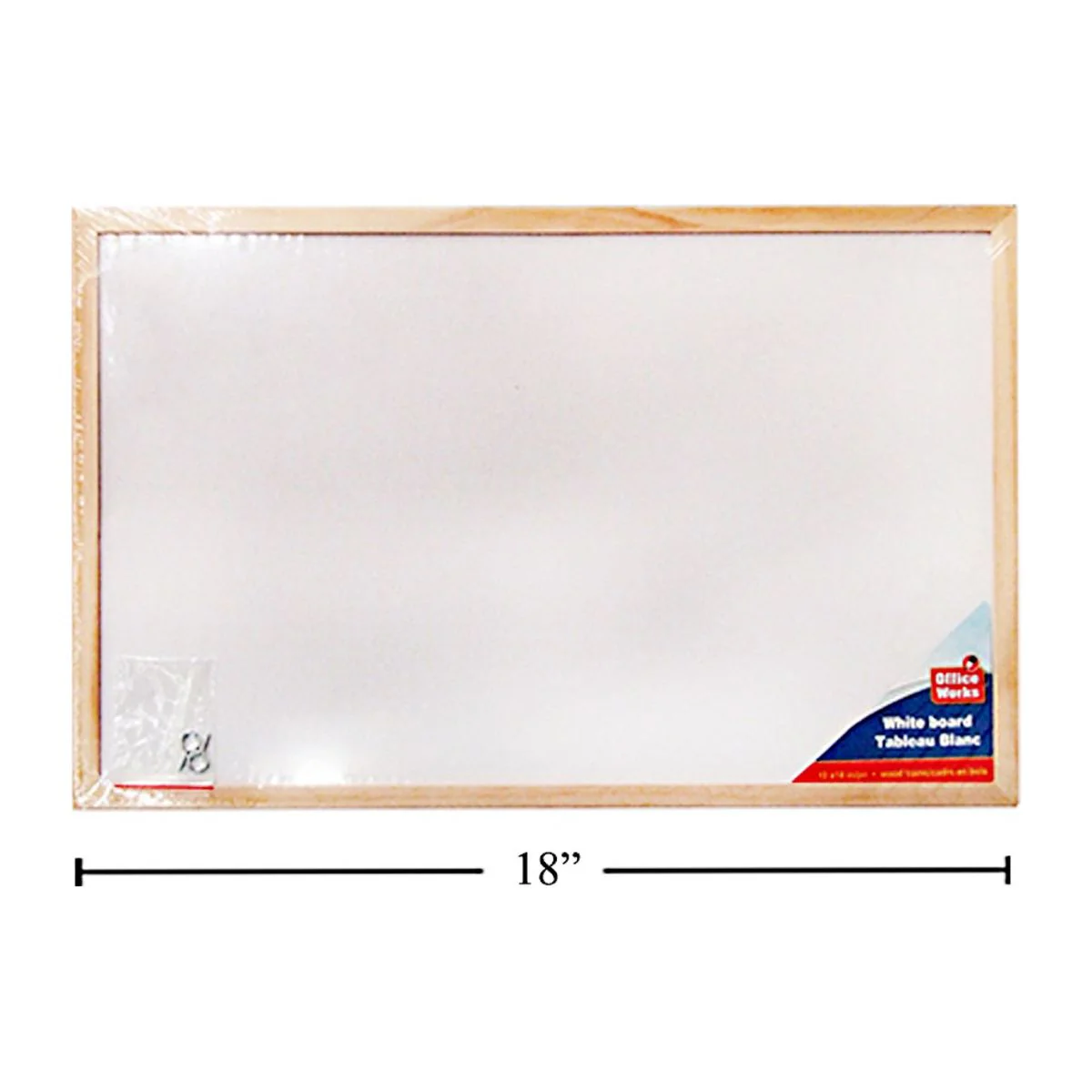 Pizarra Blanca De 12 X 18 "Con 2 Ganchos Metálicos - Image 3