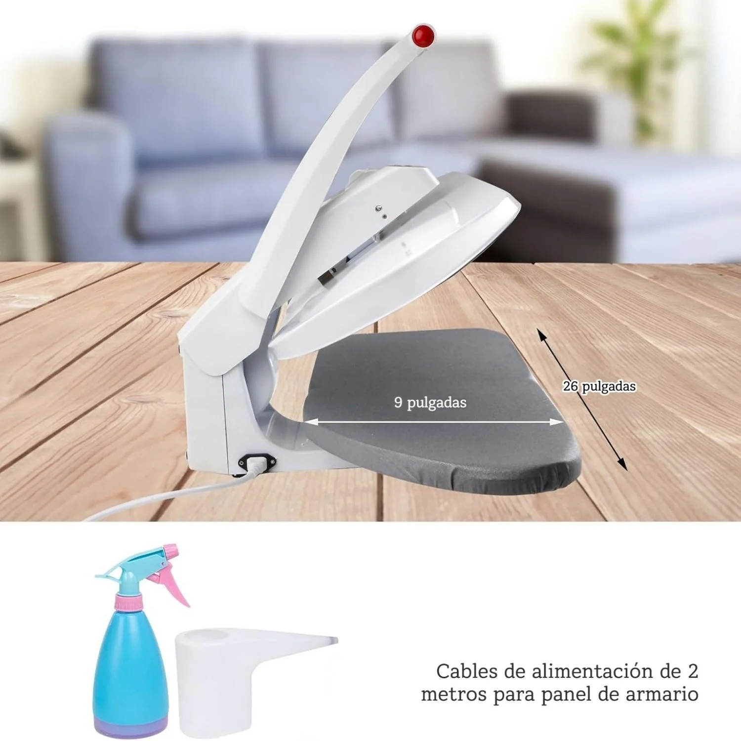 Plancha De Vapor Eléctrica Para Ropa 1400W Con Panel De Teflón Antiadherente Y Control Digital. Prensa De Vapor Para Ropa. - Image 6