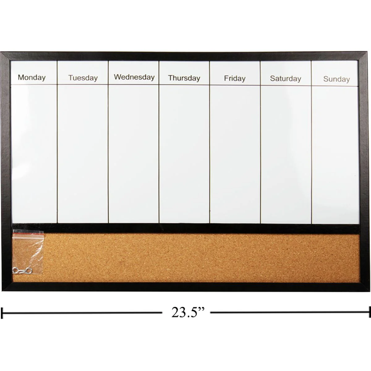 Planificador De Pizarra Y Tablero De Corcho Combinado Semanal 16 "X 24" - Image 6