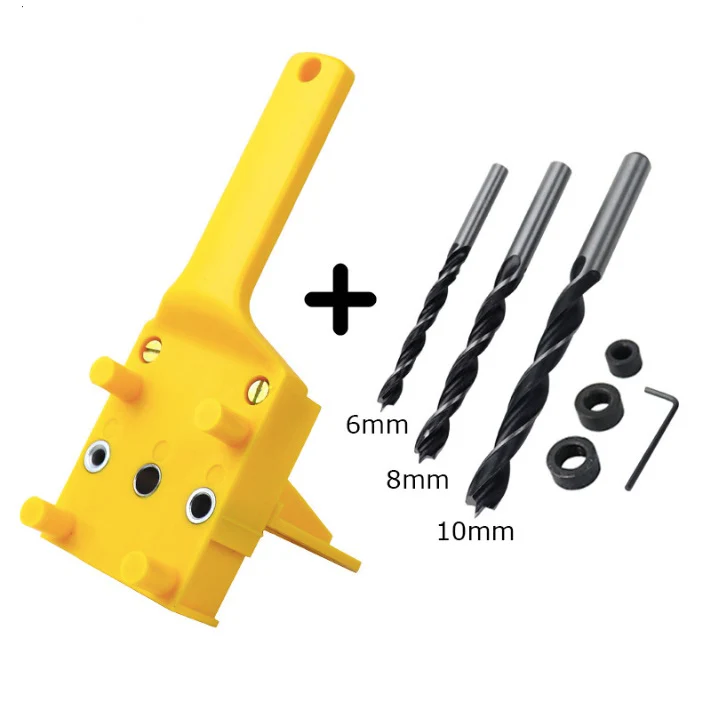 Juego De Plantillas Para Perforaciones De Agujeros Rectos Para Carpintería 6Mm/8Mm/10Mm - Image 3