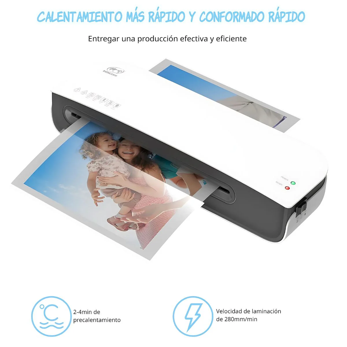 Plastificadora A4 Térmica Y En Frío Con Doble Modo 120V. Laminadora De Documentos Para Oficina Y Hogar. - Image 3