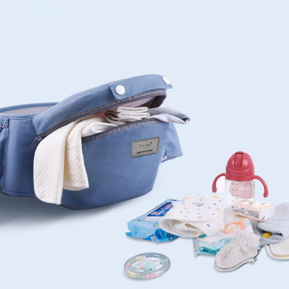 Porta Bebe Multifuncional 3 En 1. Soporte Ergonómico, Asiento Y Canguro. (Peso Max. 20Kg). Cangurera Mochila Carguera De Bebe. - Image 3