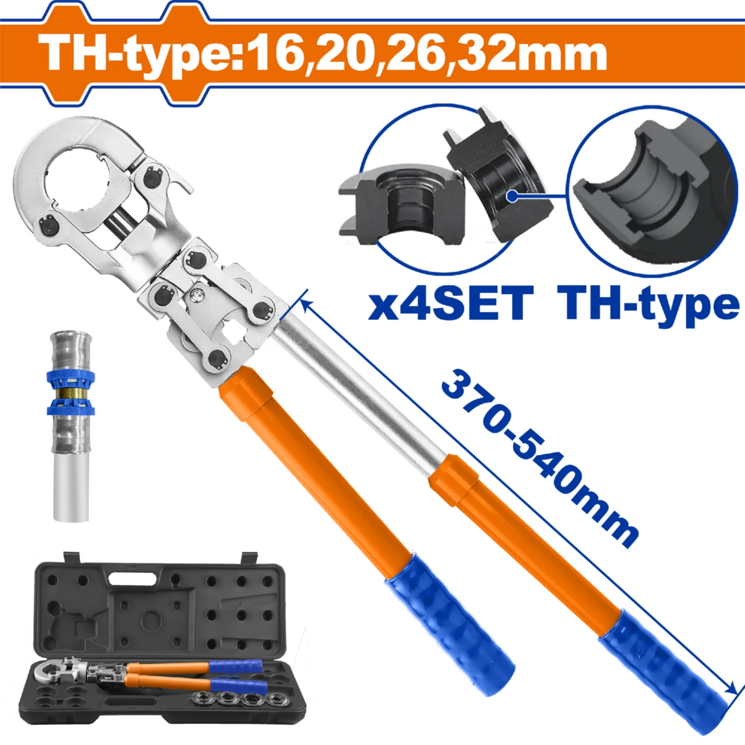 Prensa Manual Para Tubos Pex TH16-32Mm Fuerza De Sujeción ≥40 Kn Alicate De Prensado Manual