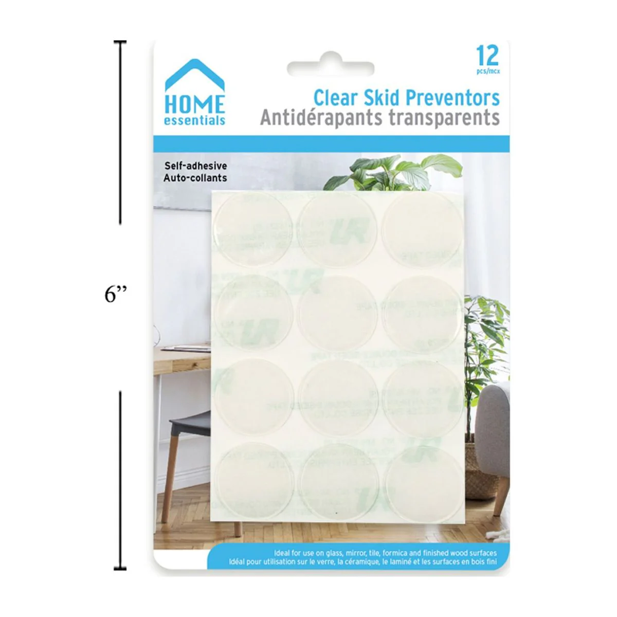 Preventores Antideslizamiento De Muebles De 12 Piezas, 1 "De Diámetro, Caucho - Image 5