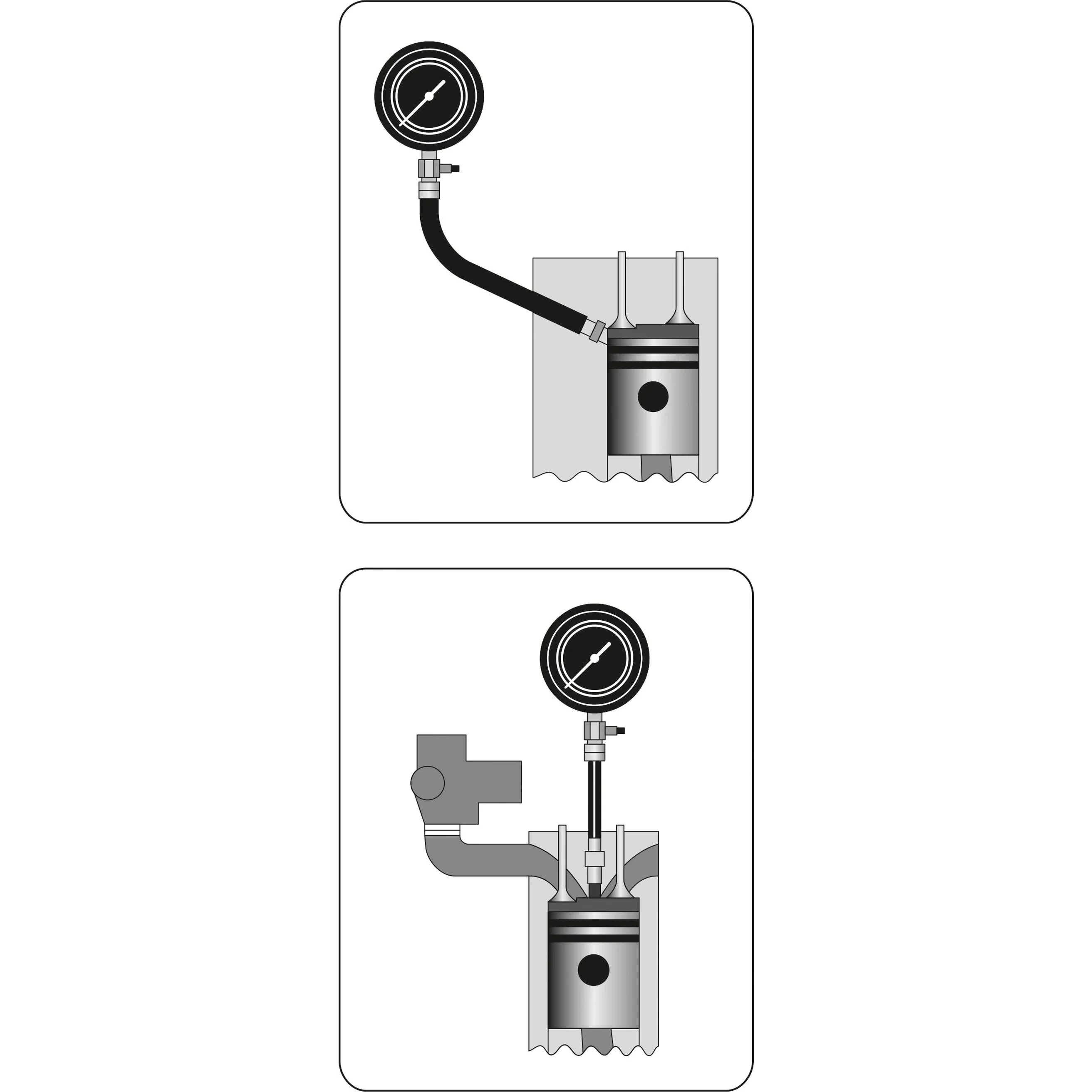 Probador De Compresión Profesional Para Motor Gasolina 300PSI - Image 2