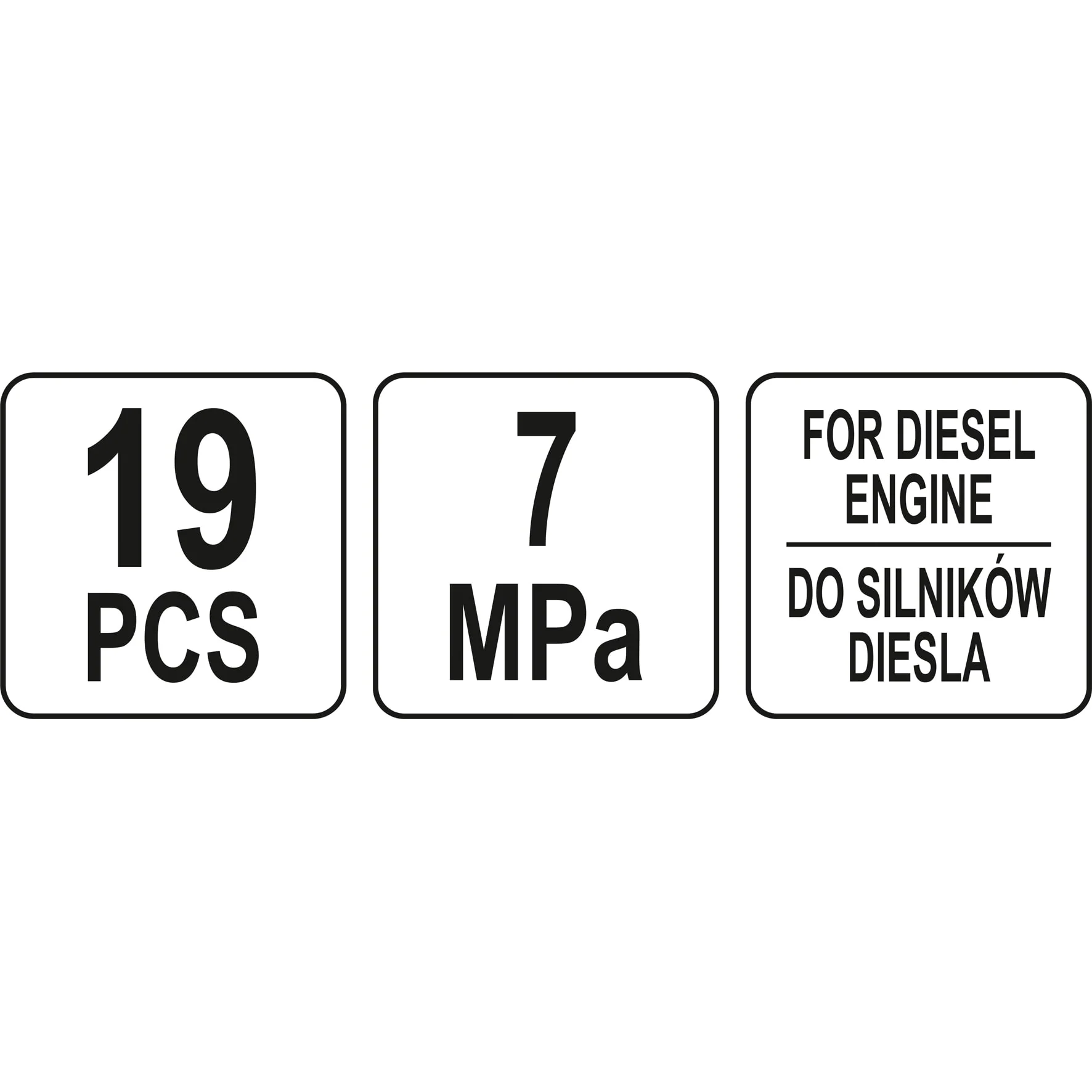Probador Test De Compresión De Motor Diesel 0-1000 PSI (Set 19 Pzas) Compresimetro Diesel - Image 6