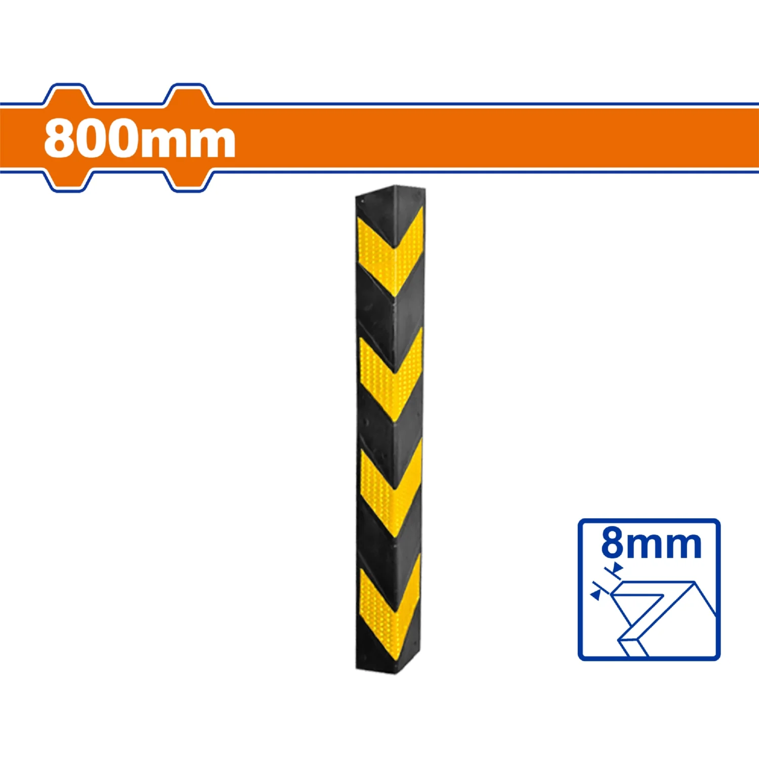 Ángulo Protector De Goma Columna Para Garajes Y Estacionamientos. Tipo Esquinero. 800Mm. - Image 2