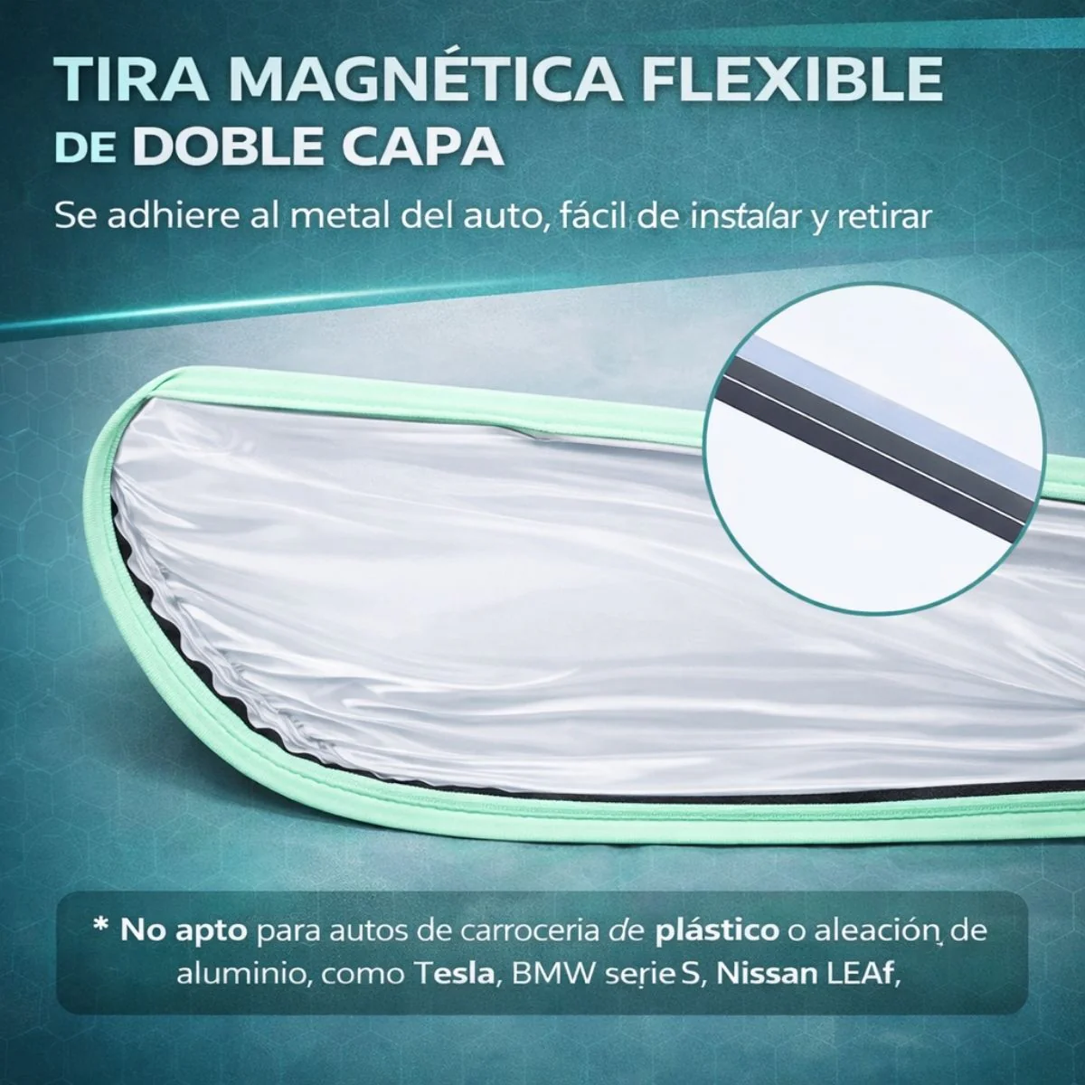 Protector Impermeable Para Puerto De Carga De Auto Eléctrico. Cubierta Antilluvia Magnética De PVC. Funda Contra Agua Y Polvo Para Carro. Color Verde - Image 3