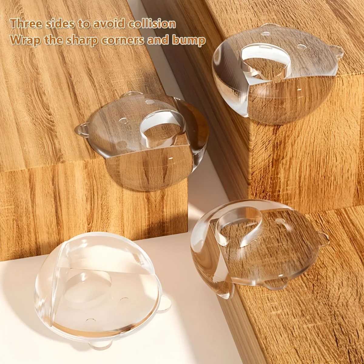 Protectores De Esquina Transparentes Para Muebles Con Forma De Osito. Esquineros De Seguridad. (Pack De 10 Piezas) - Image 2