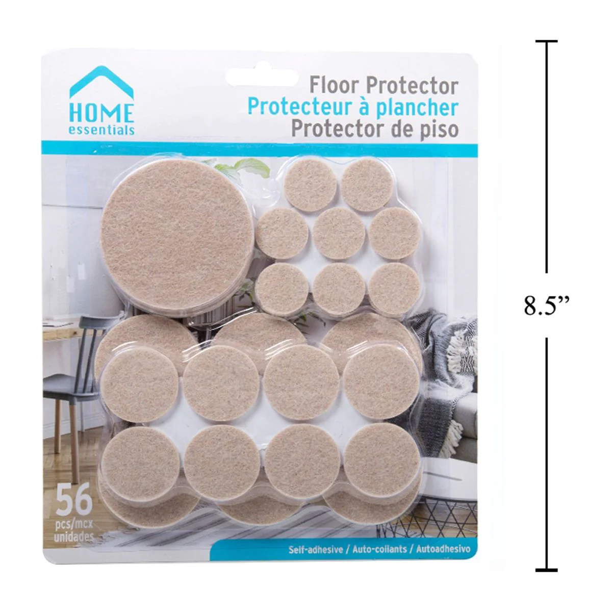 Protectores De Piso Para Muebles En Surtido De 56 Piezas Autoadhesivos - Image 3