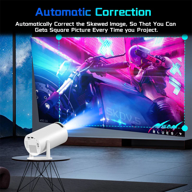 Proyector 4K Inteligente Con Android 11, Wifi 6 Dual Band, Bluetooth 5.0 Y Rotación Ajustable Hasta 130”. Proyector Multimedia. - Image 4