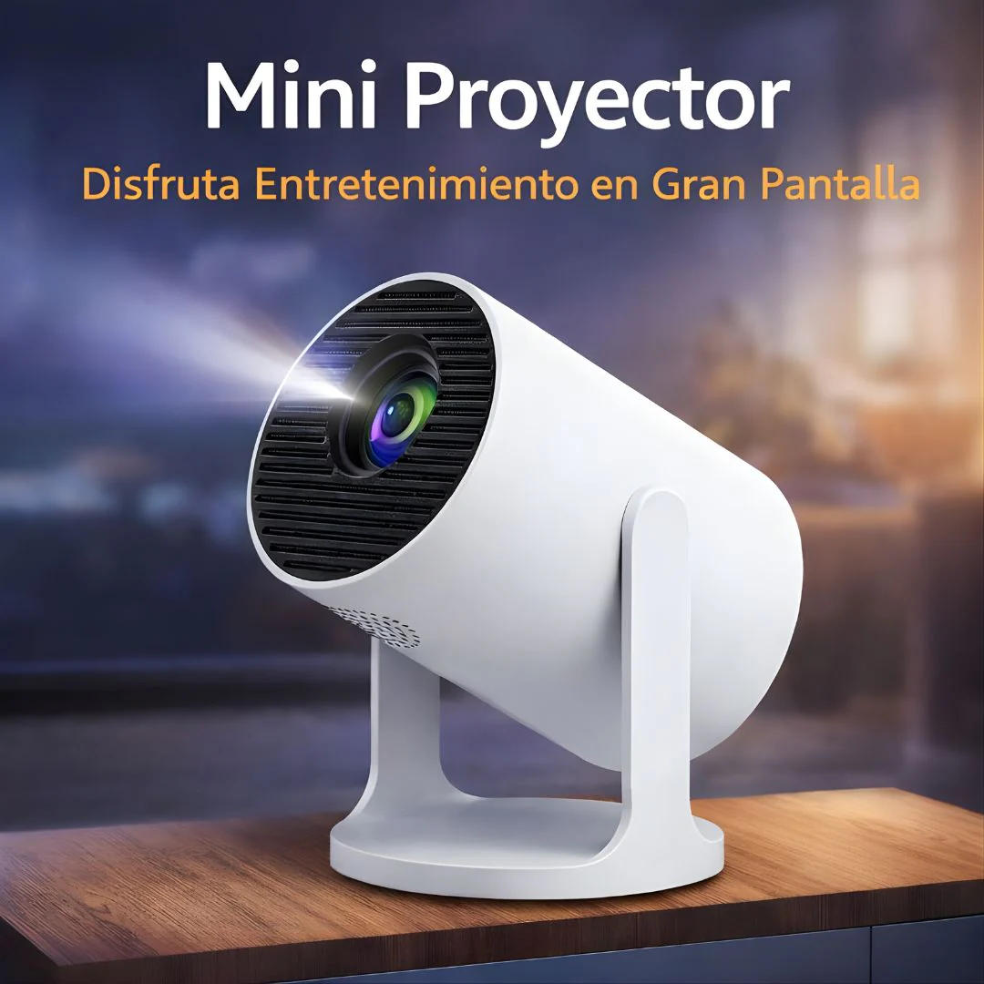 Proyector Portátil Android 13 Con Bluetooth. Resolución 4K. Pantalla De 15 A 80 Pulgadas. Hy300pro+S2 - Image 2