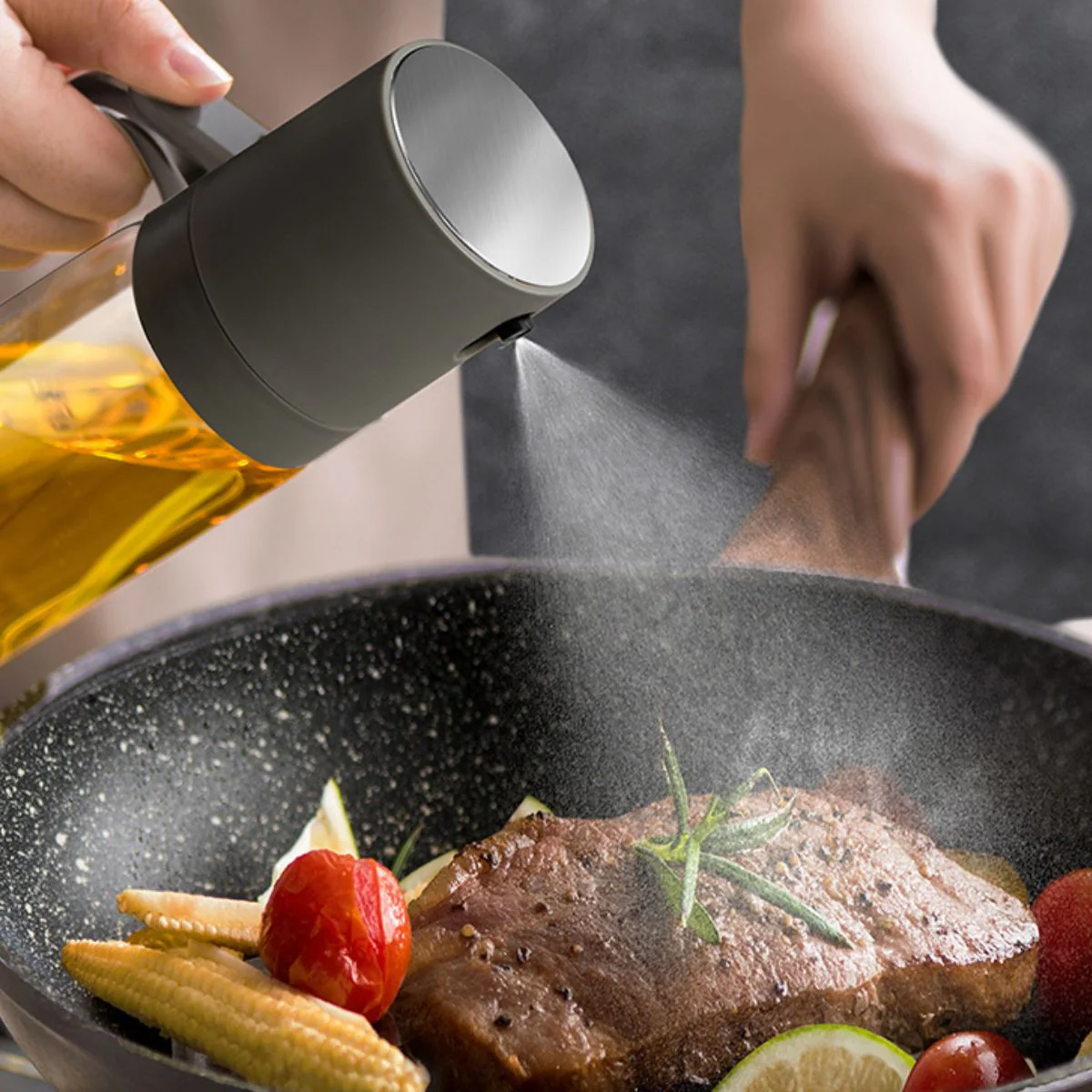 Pulverizador Spray De Aceite Para Cocinar. Dispensador 250Ml (8.5 Fl Oz) Aceitera - Image 4