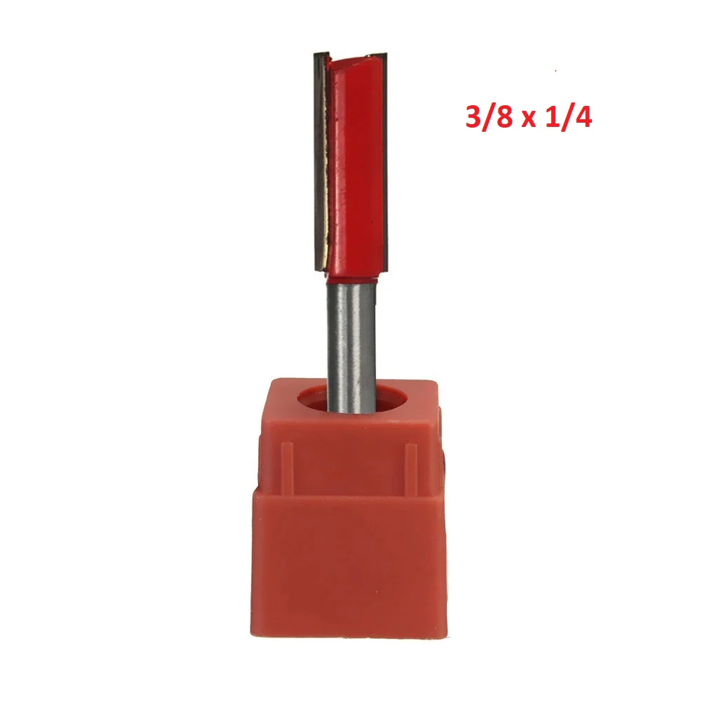 Punta De Router Recta 3/8*1/4. Vastago De 1/4"