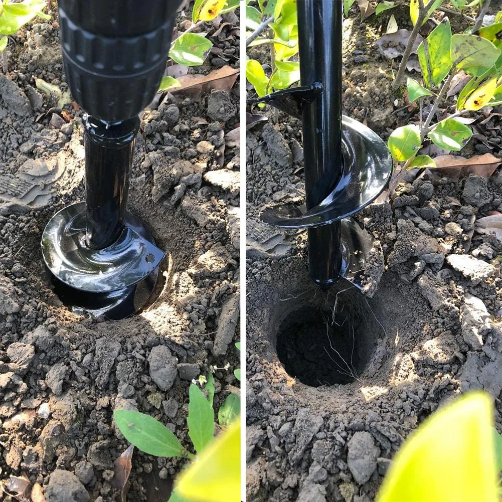 Broca Para Tierra Ahoyadora De Taladro Drill En Forma De Espiral Para Agricultura. 3.5"X10" Cavar Huecos En La Tierra - Image 4