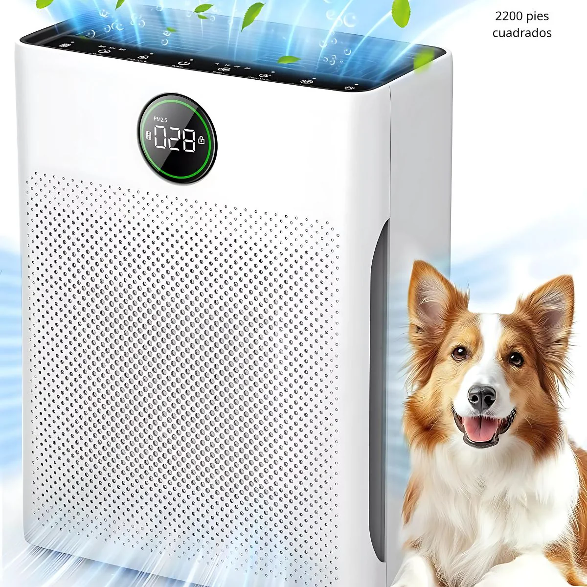 Purificador De Aire Multifuncional Filtro De Aire Microparticulas PM2.5 Para Hogar Y Oficina. Funcionamiento Silencioso. Alcance Hasta 40 M².
