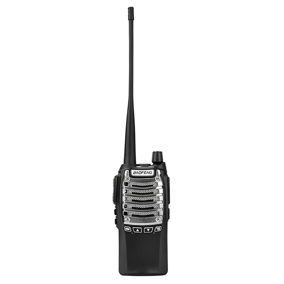 Radio Walkie Talkie Profesional De Doble Banda VHF/UHF 128 Canales De Largo Alcance. Recargable Con Base De Carga. Color Negro (Unidad). - Image 2